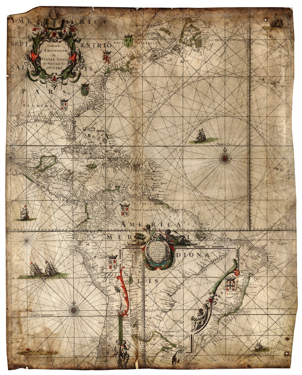 Westelijke Atlantische Oceaan door Pieter Goos