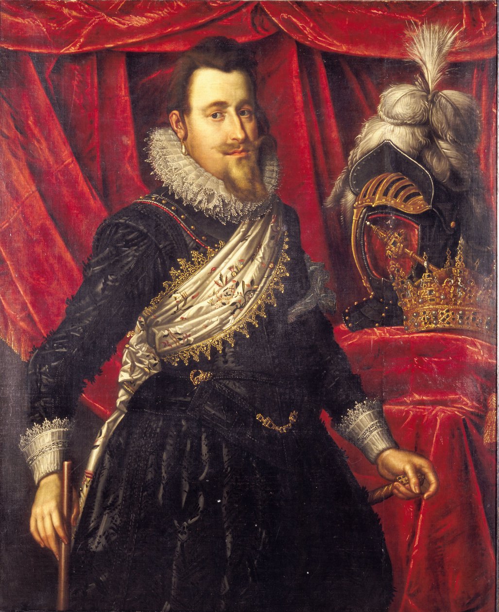 Christian IV, ca. 1612 door Pieter Isaacsz