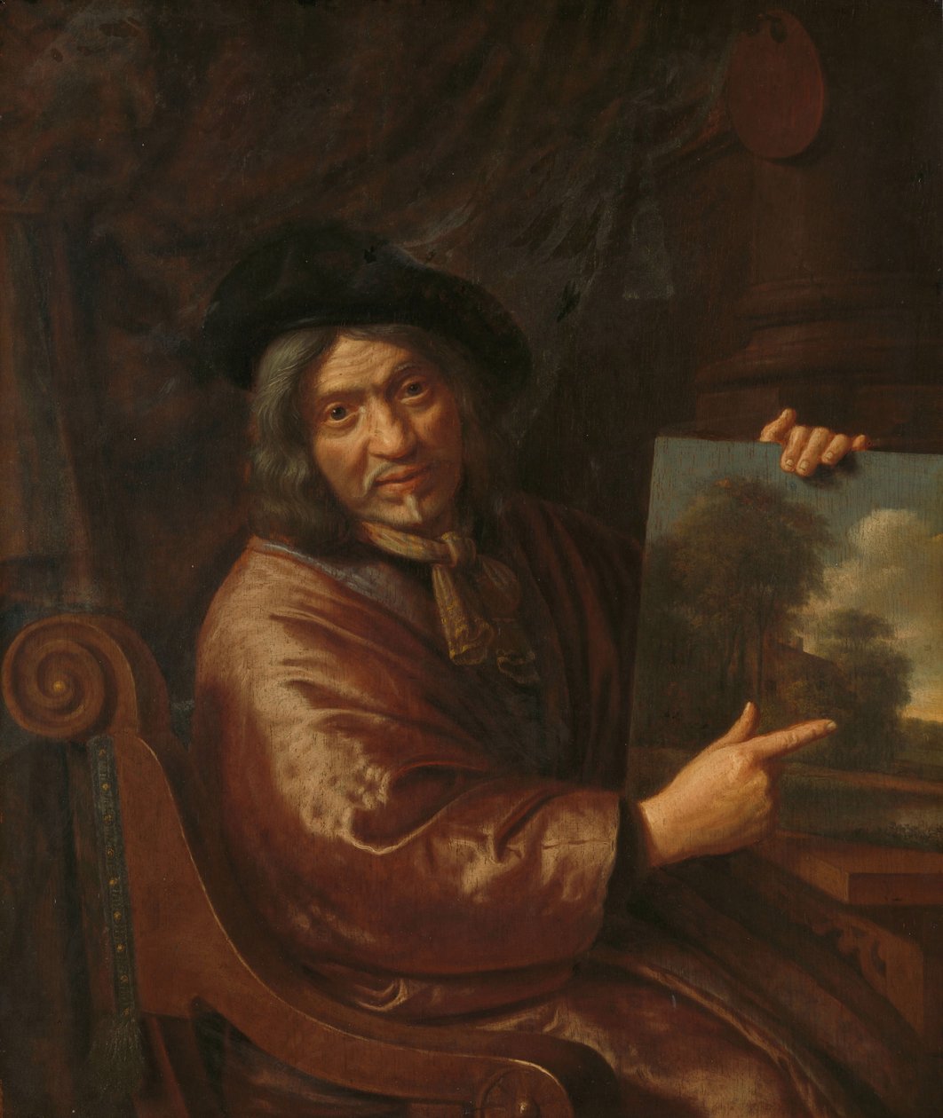 Zelfportret, ca. 1640-1650 door Pieter Jansz van Asch