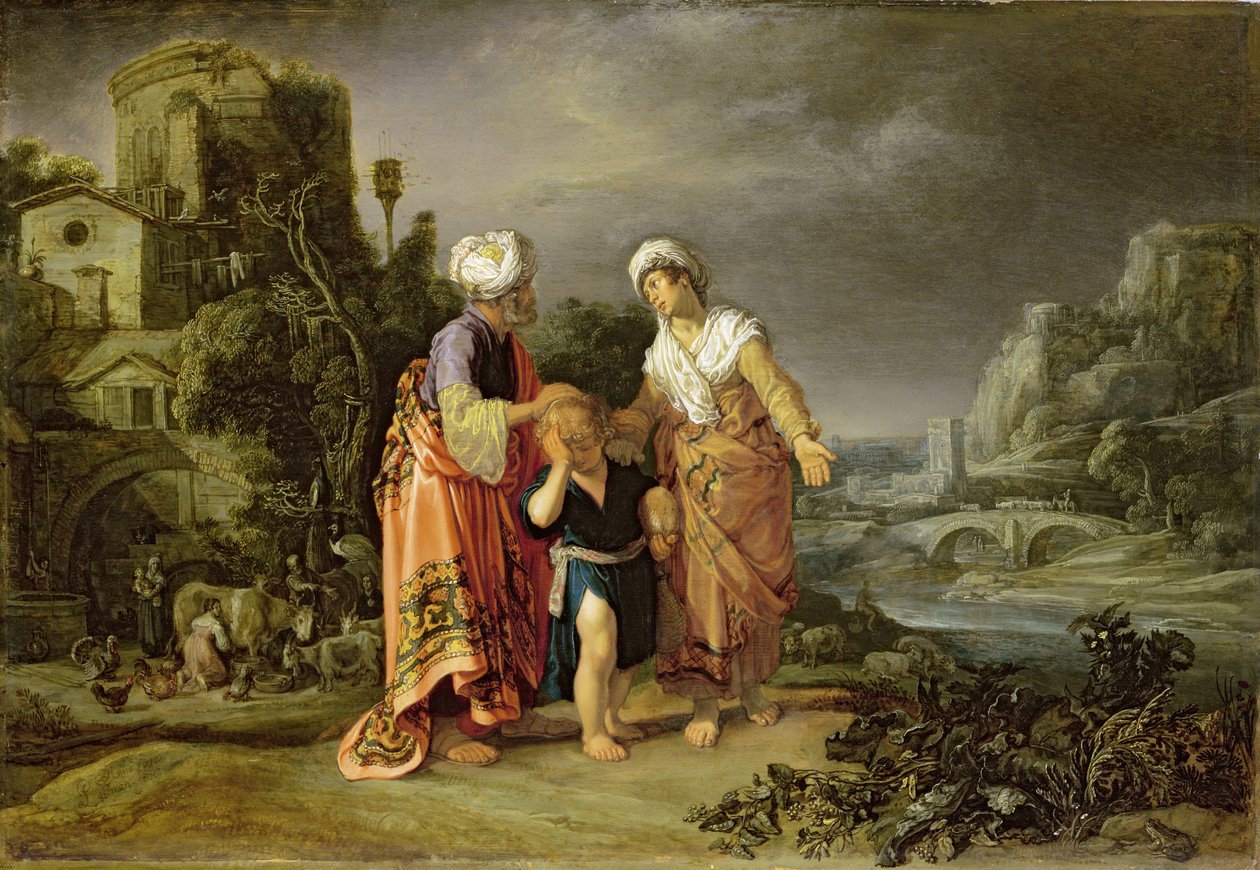 De verdrijving van Hagar, 1612 door Pieter Lastman
