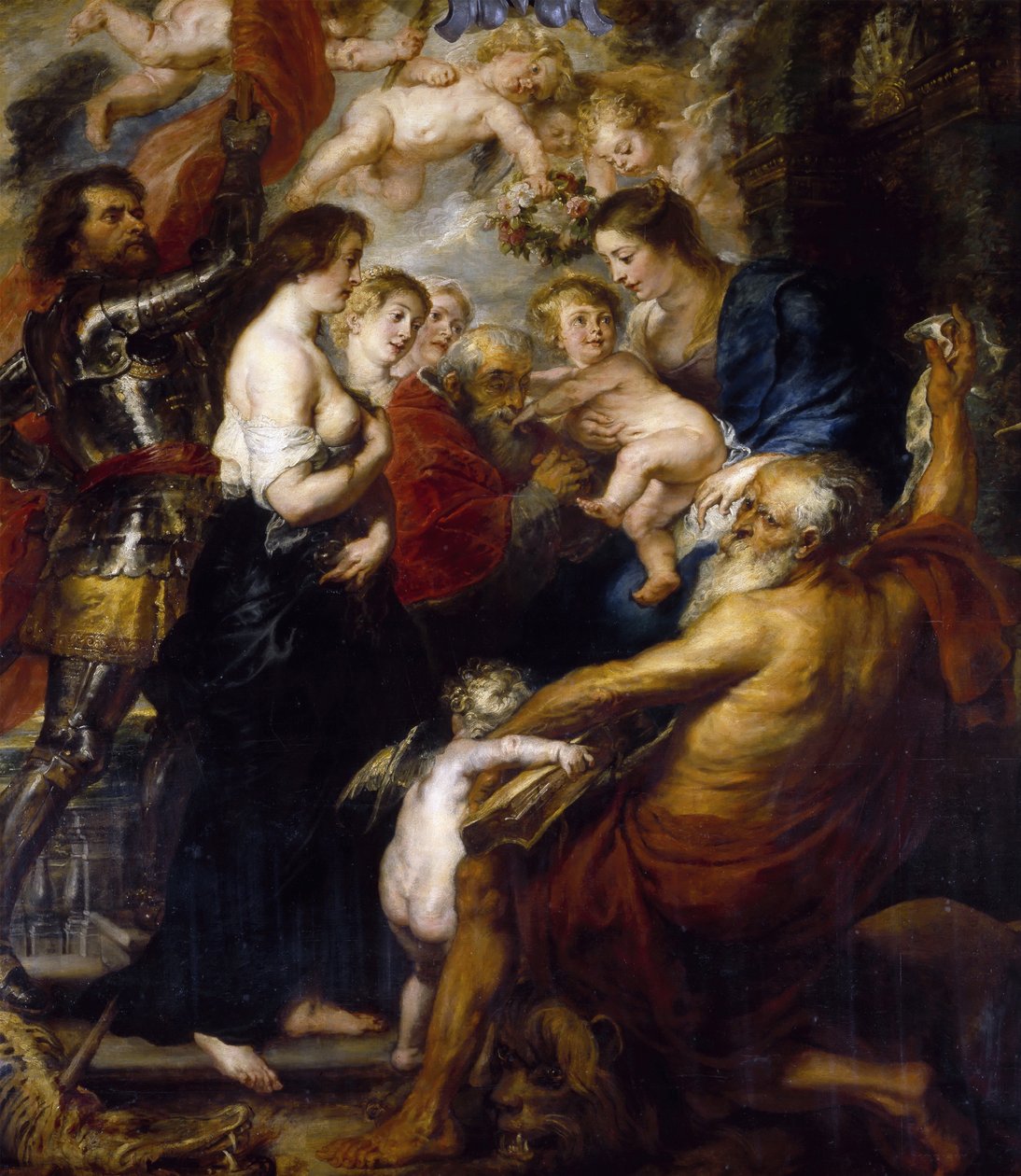 Onze Lieve Vrouw met de Heiligen, 1634 door Peter Paul Rubens