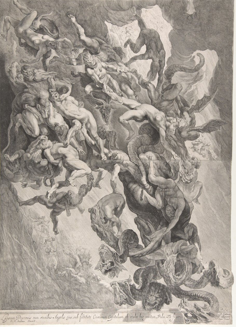De val van de verdoemden (1642) door Pieter Soutman