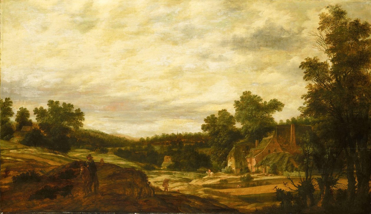Heuvelachtig landschap door Pieter Stalpaert