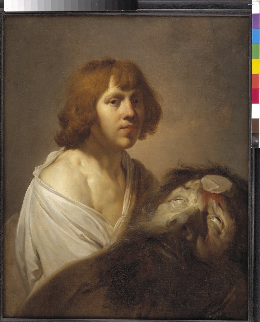 David met het Hoofd van Goliath door Pieter de Grebber