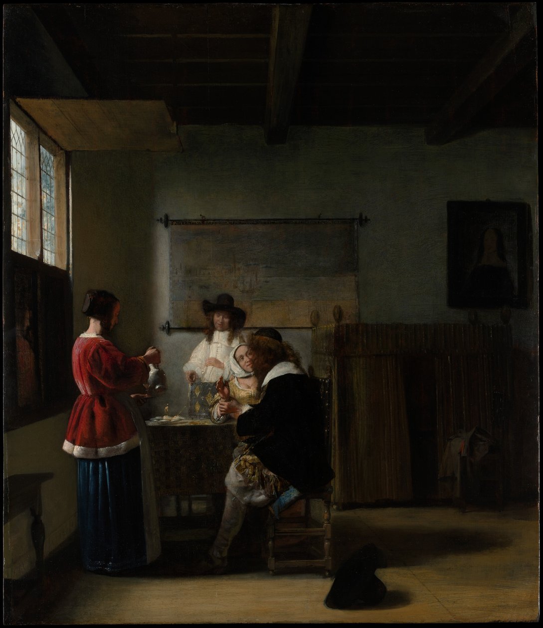 Het bezoek door Pieter de Hooch