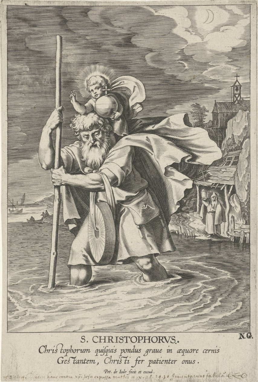 De heilige Christoffel door Pieter de Jode (I)