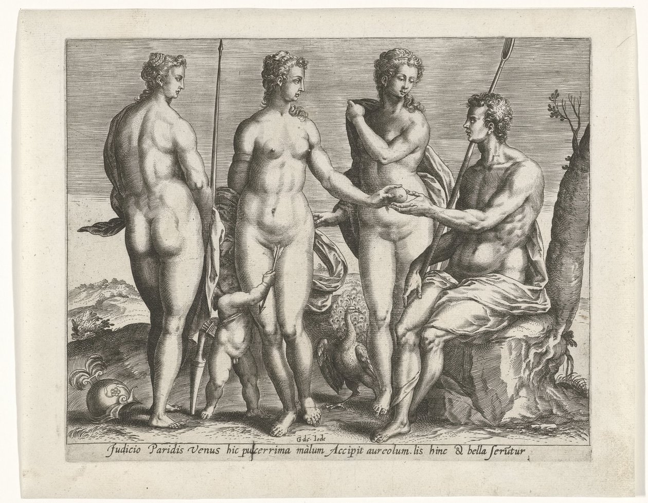 Oordeel van Paris door Pieter de Jode (I)