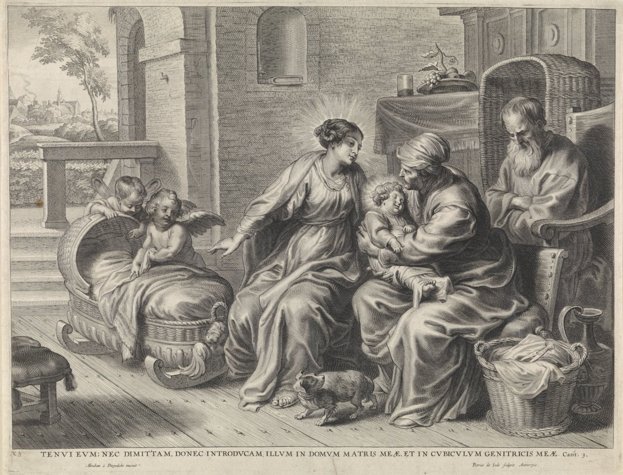 Heilige Familie en Heilige Anna door Pieter de Jode (II)