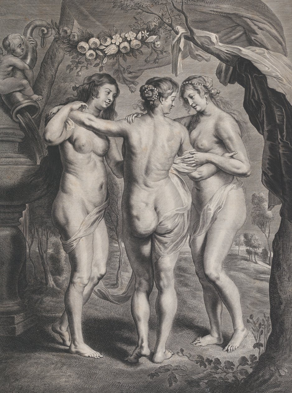 De Drie Gratiën door Pieter de Jode II