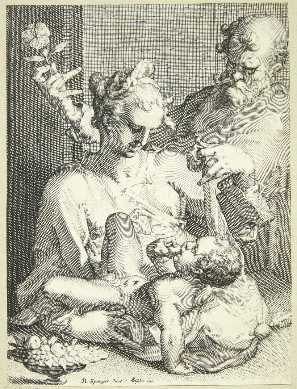 De Heilige Familie door Pieter de Jode I