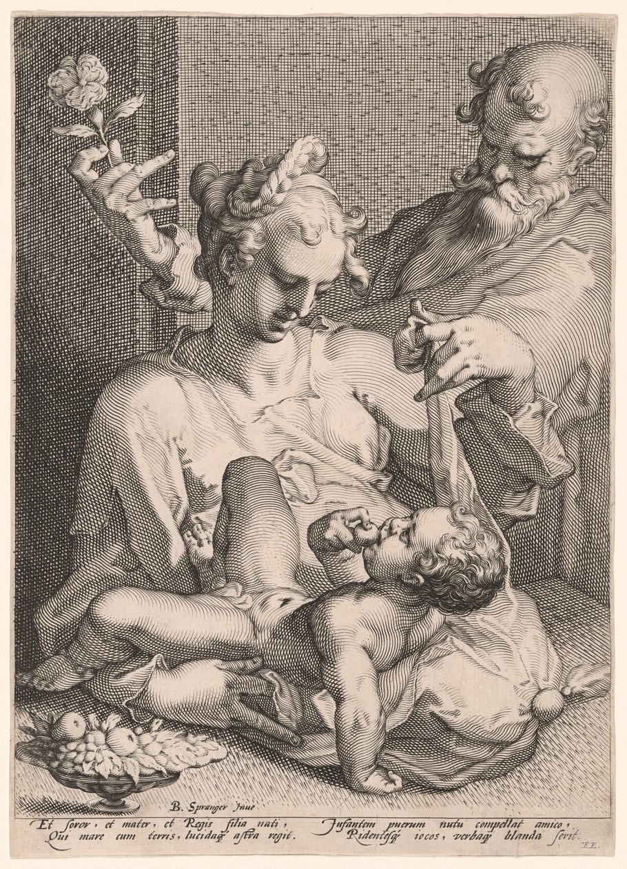 De Heilige Familie door Pieter de Jode I
