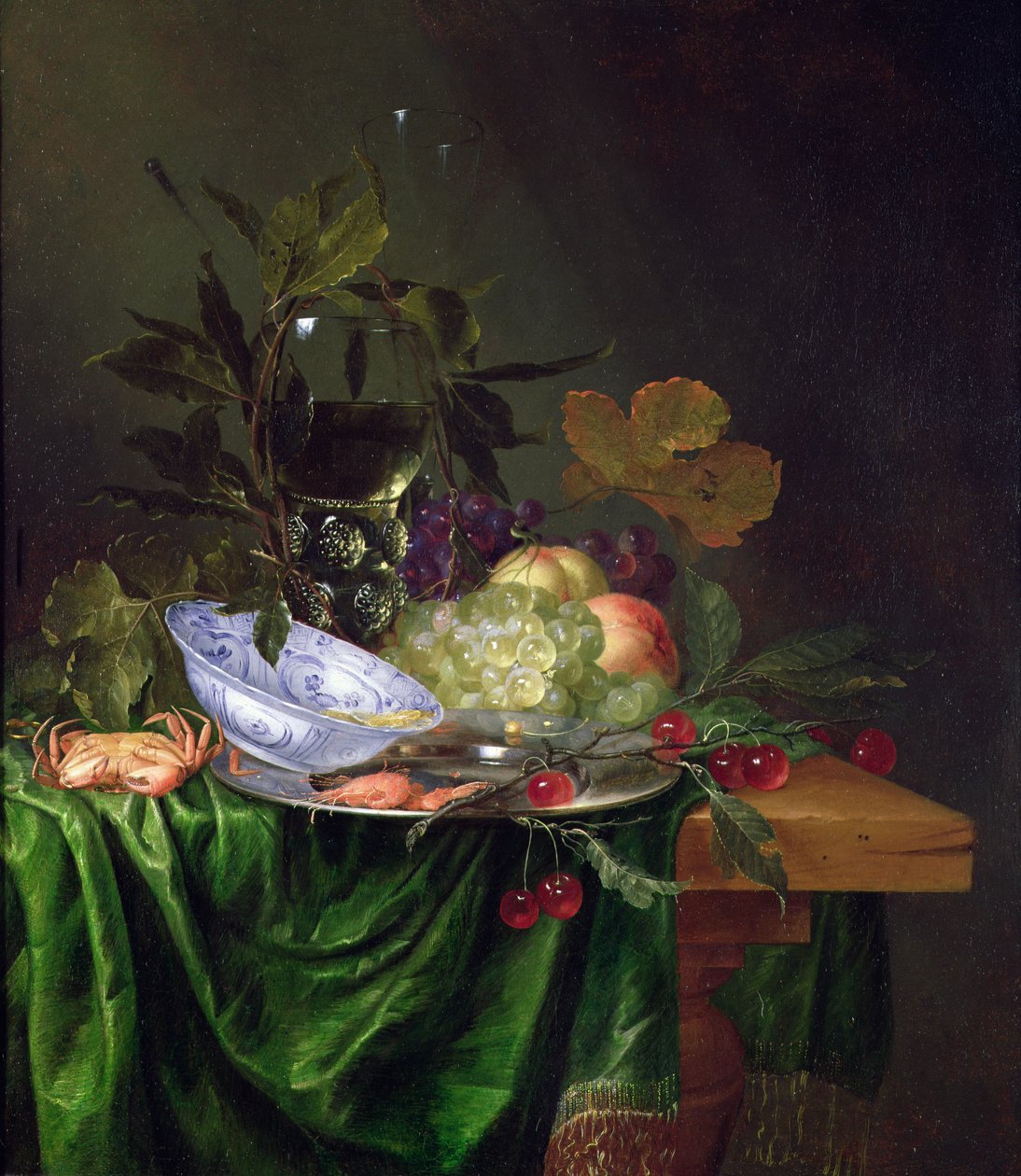 Stilleven met een Roemer door Pieter de Ring