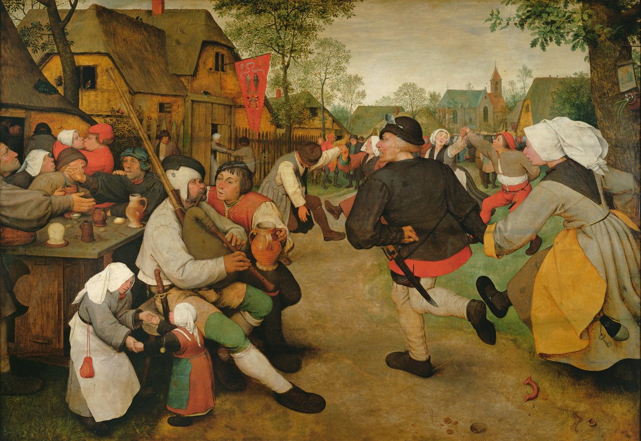 Boerendans door Pieter the Elder Bruegel
