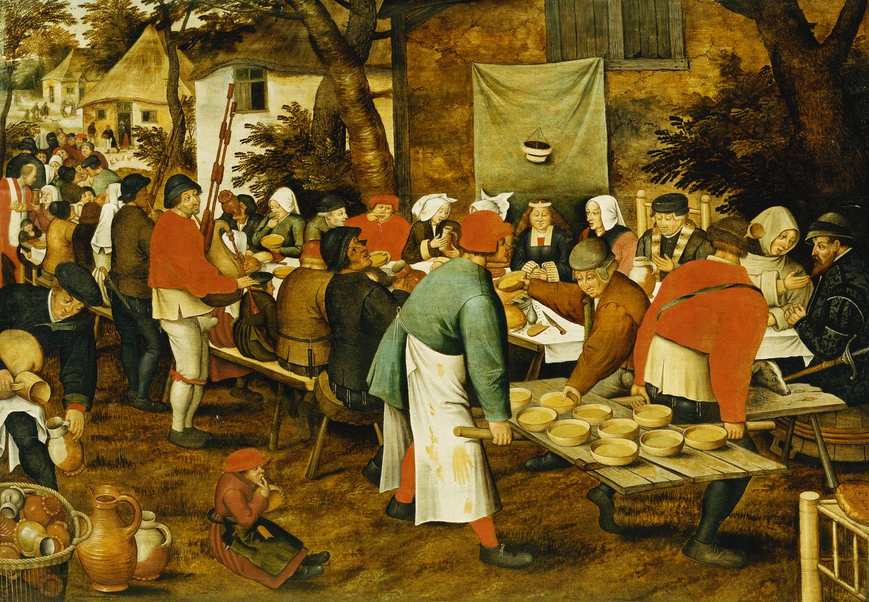Een boerenbruiloftsfeest, 1630 door Pieter Brueghel the Younger