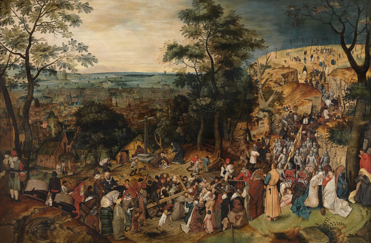 Christus draagt het Kruis door Pieter the Younger Brueghel