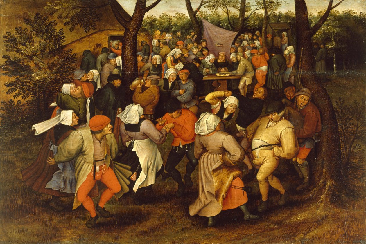 Boerenbruiloft Dans door Pieter Brueghel the Younger