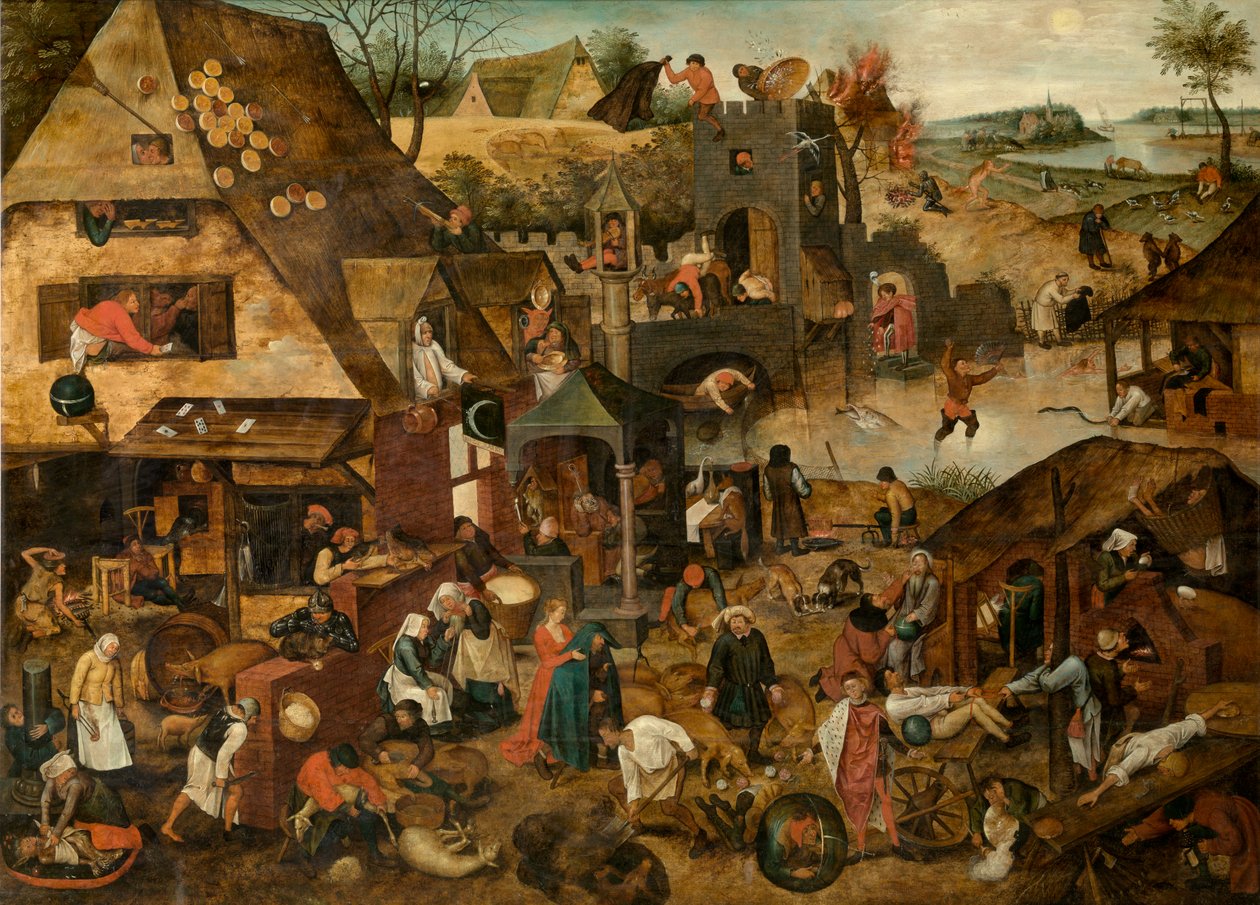 Spreekwoorden door Pieter the Younger Brueghel