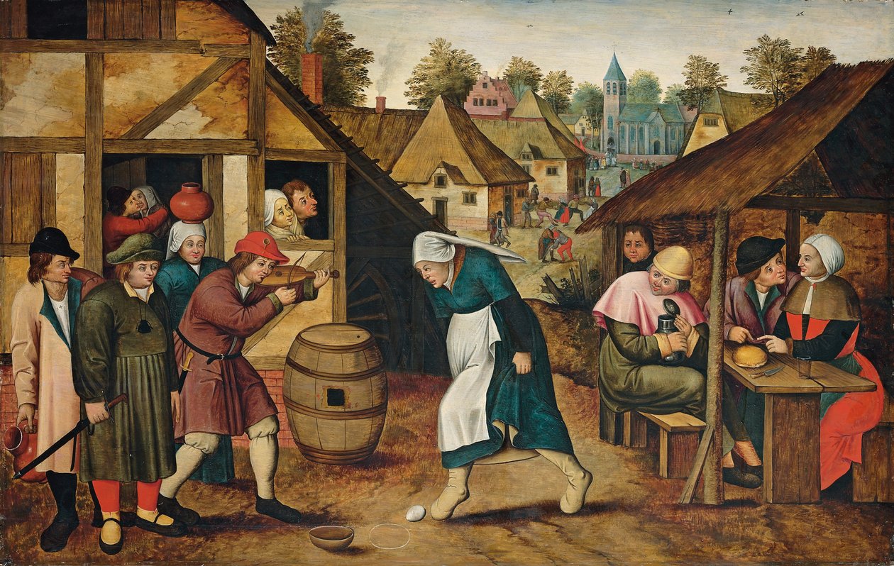 De Eierdans door Pieter Brueghel the Younger