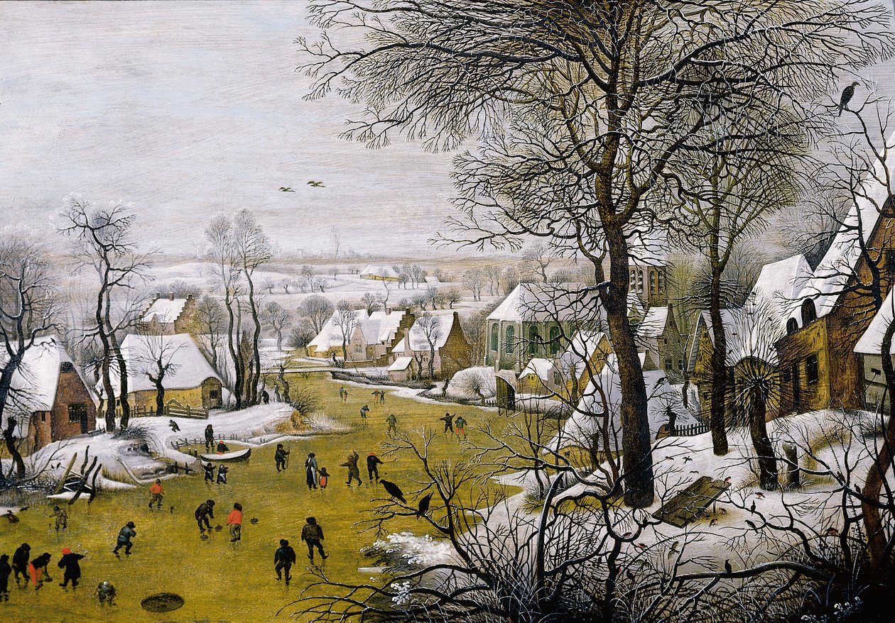De vogelval door Pieter Brueghel the Younger