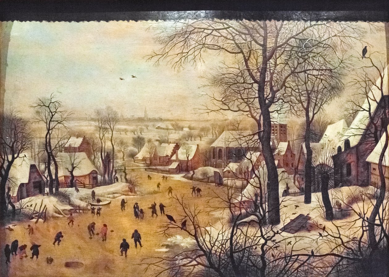 Winterlandschap met schaatsers door Pieter the Younger Brueghel