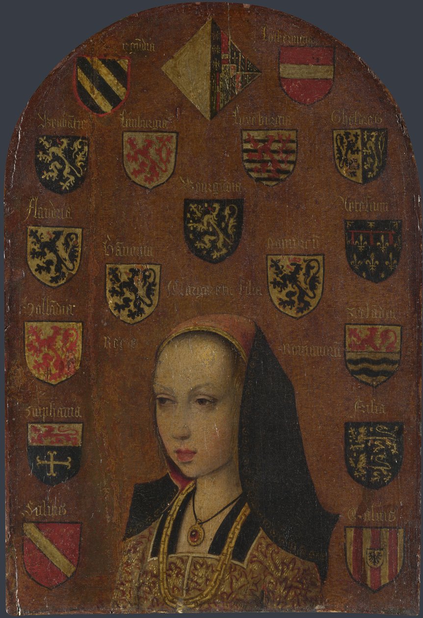 Portret van Margaretha van Oostenrijk door Pieter van Coninxloo