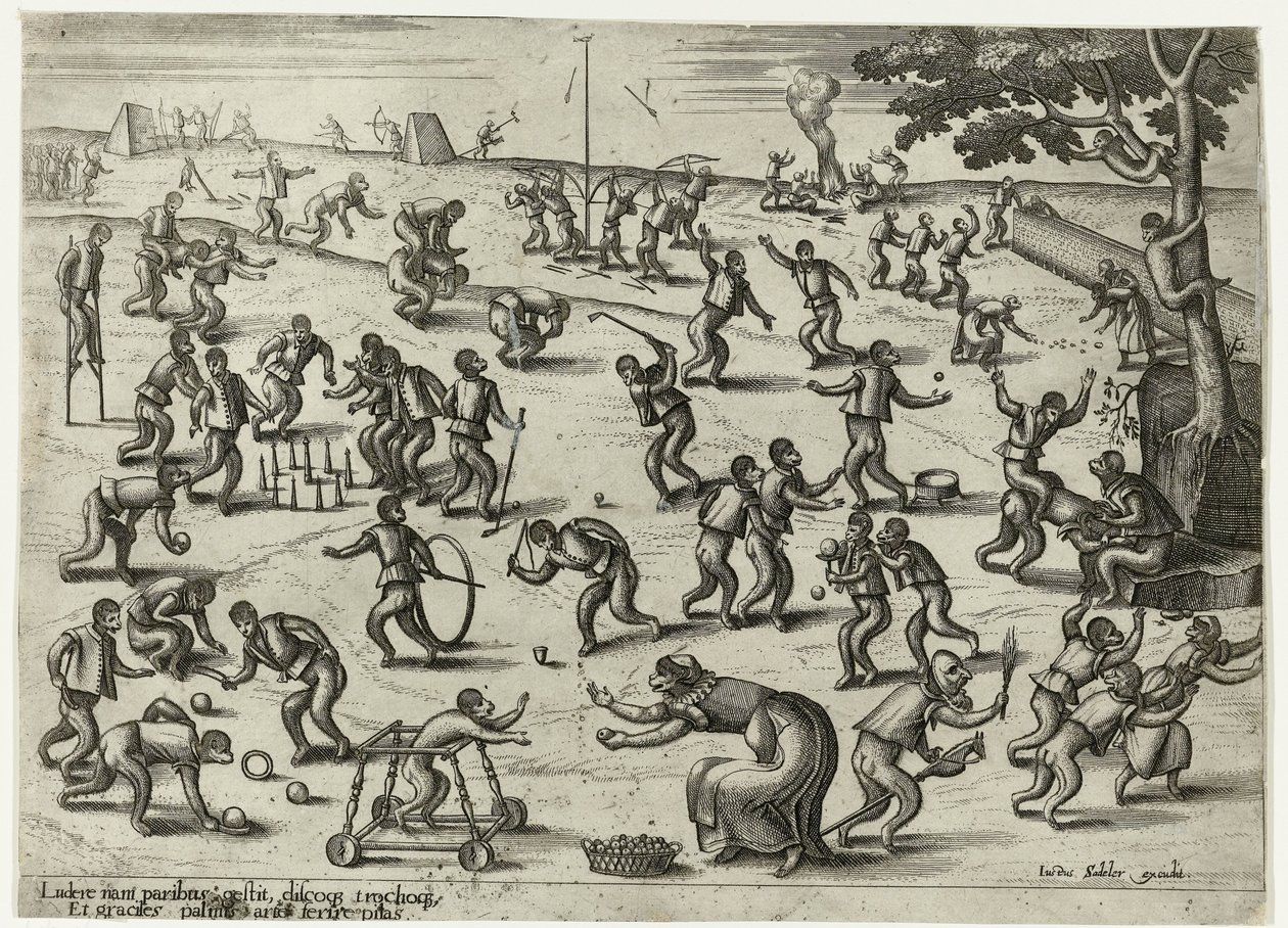 Kinderspelen door Pieter van der Borcht (I)
