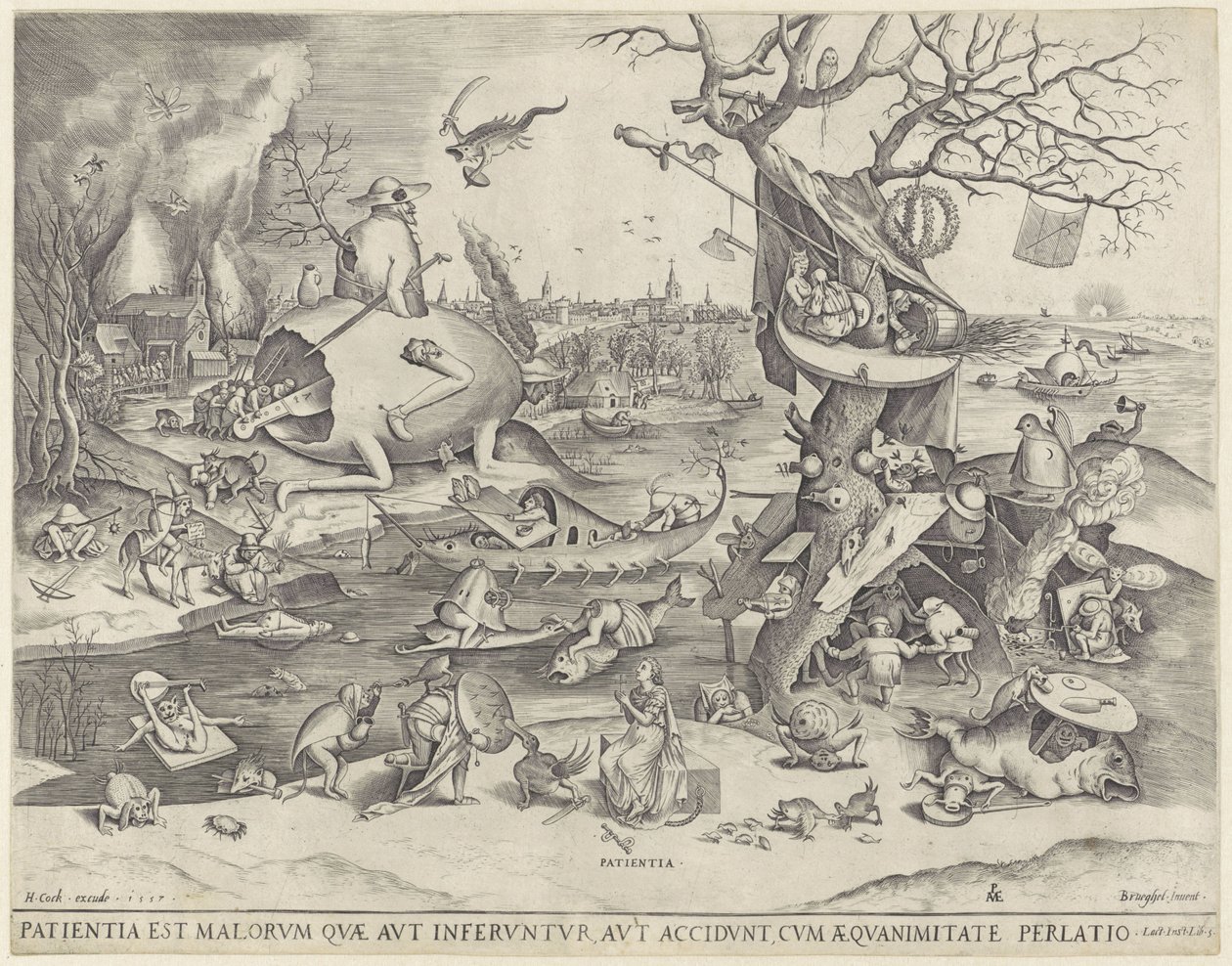 Geduld Patientia (title on object) door Pieter van der Heyden