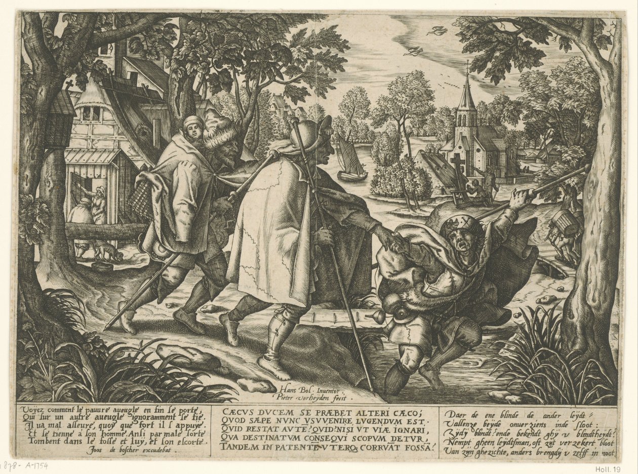 Parabel van de twee blinden door Pieter van der Heyden