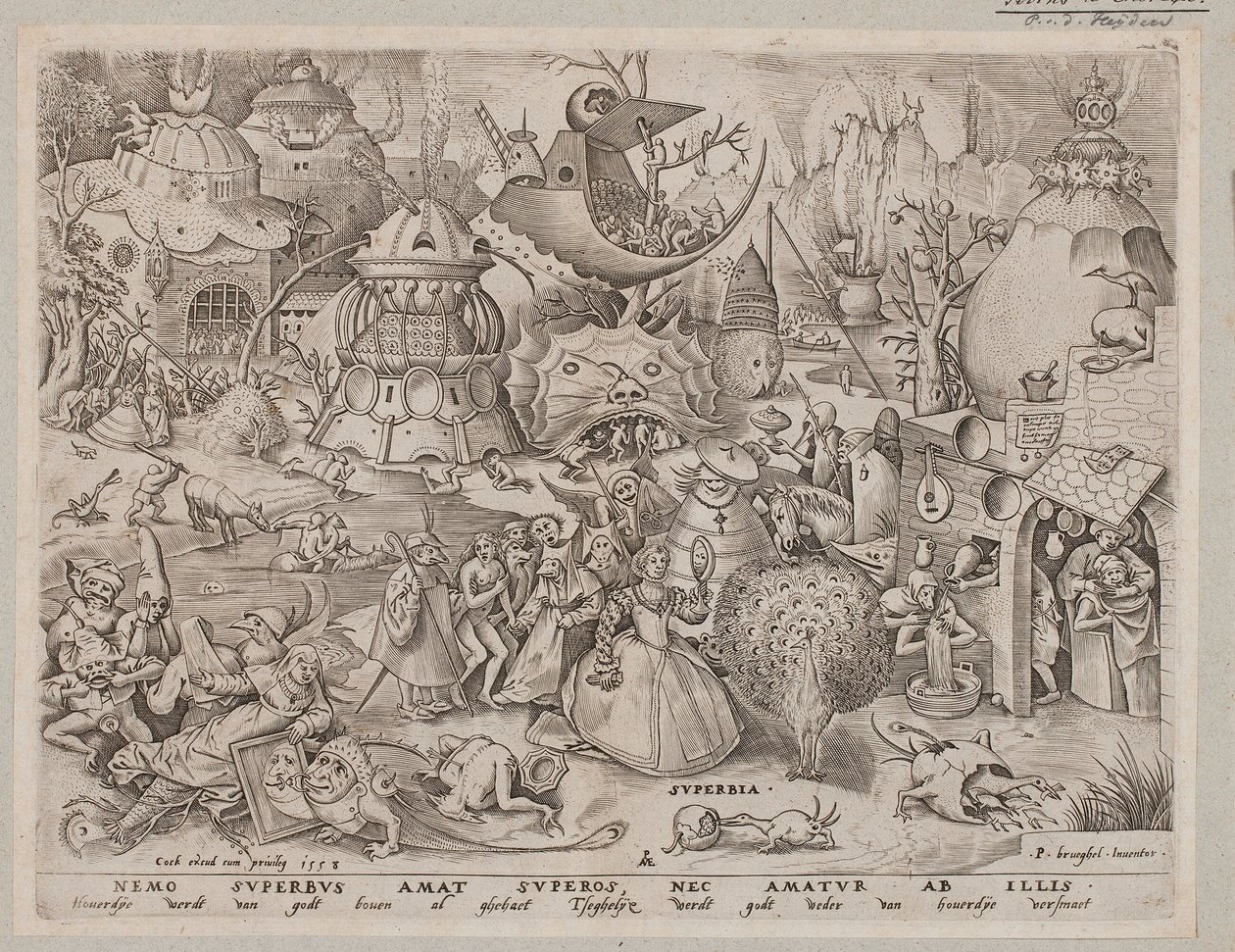 De zeven ondeugden door Pieter van der Heyden