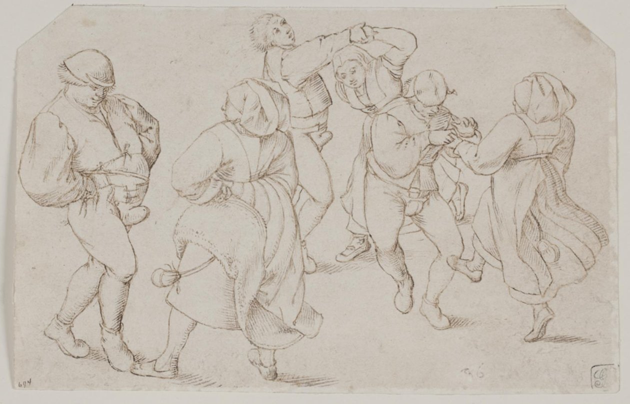 De bruiloftsdans door Pieter van der Heyden