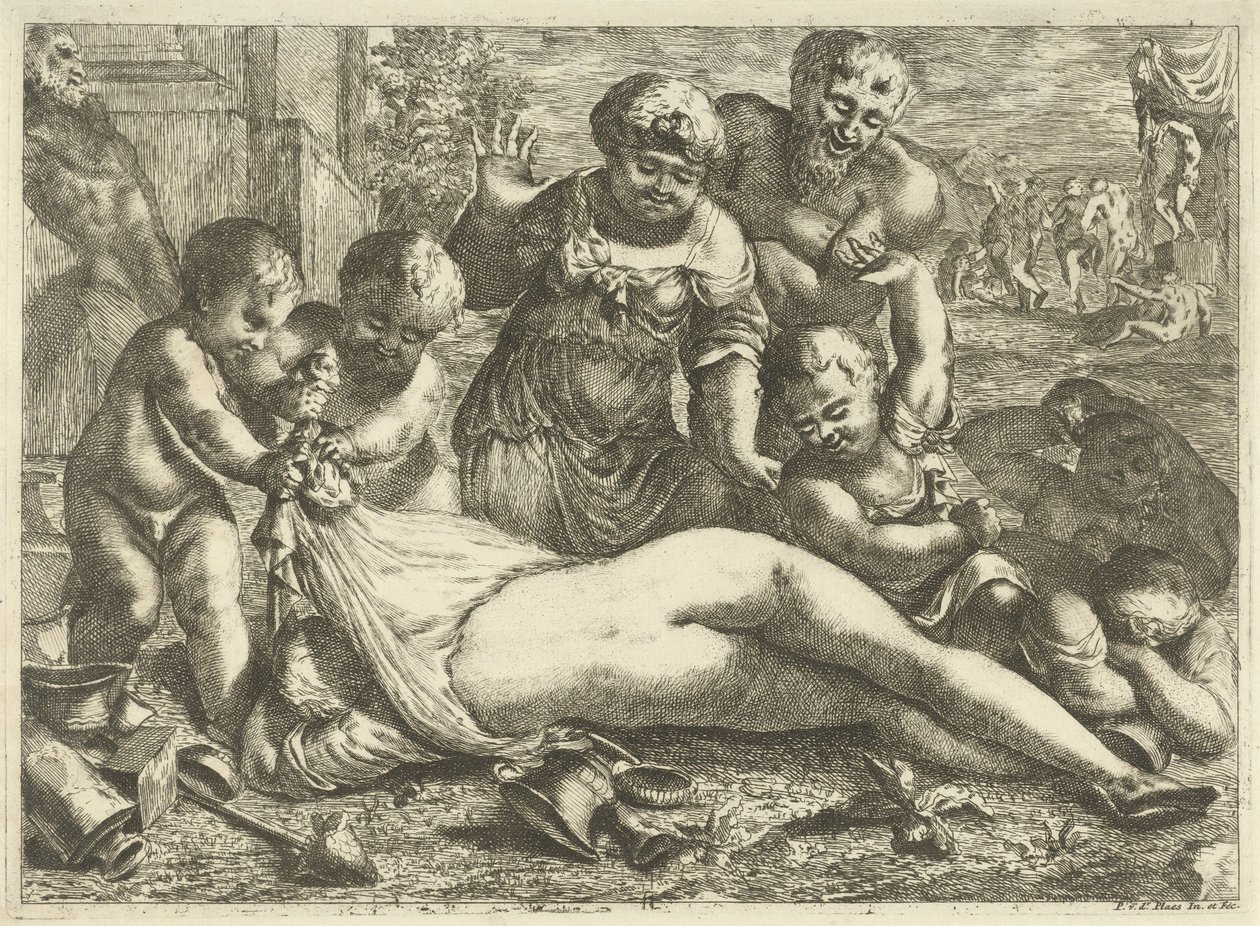 Een dronken bacchante door Pieter van der Plas (II)