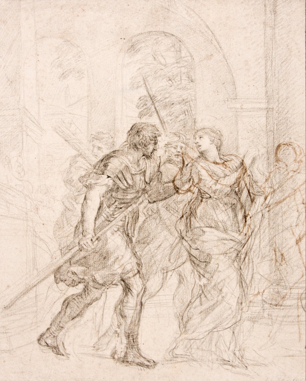 Sint (Martina) wordt naar haar Martelaarschap Geleid door Pietro da Cortona