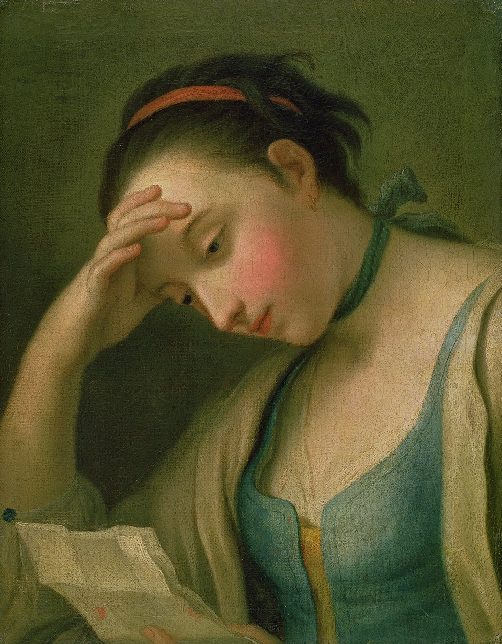 Portret van een Vrouw door Pietro Antonio Rotari