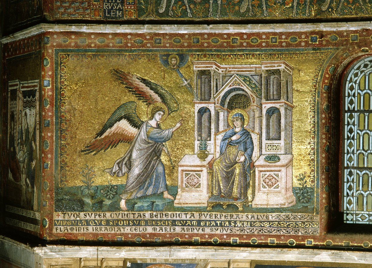 De Aankondiging, c.1291 door Pietro Cavallini