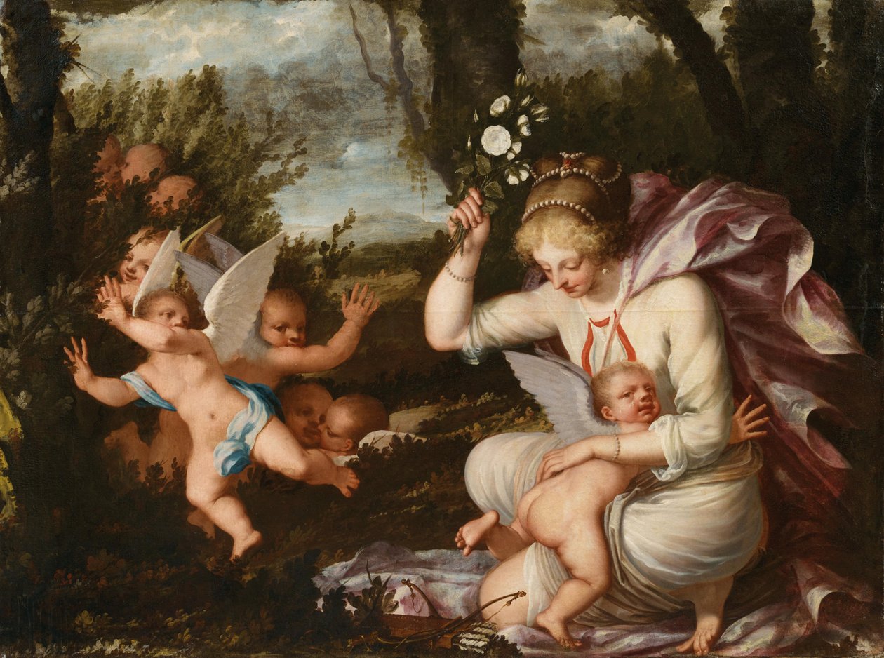 De straf van Cupido door Pietro Liberi