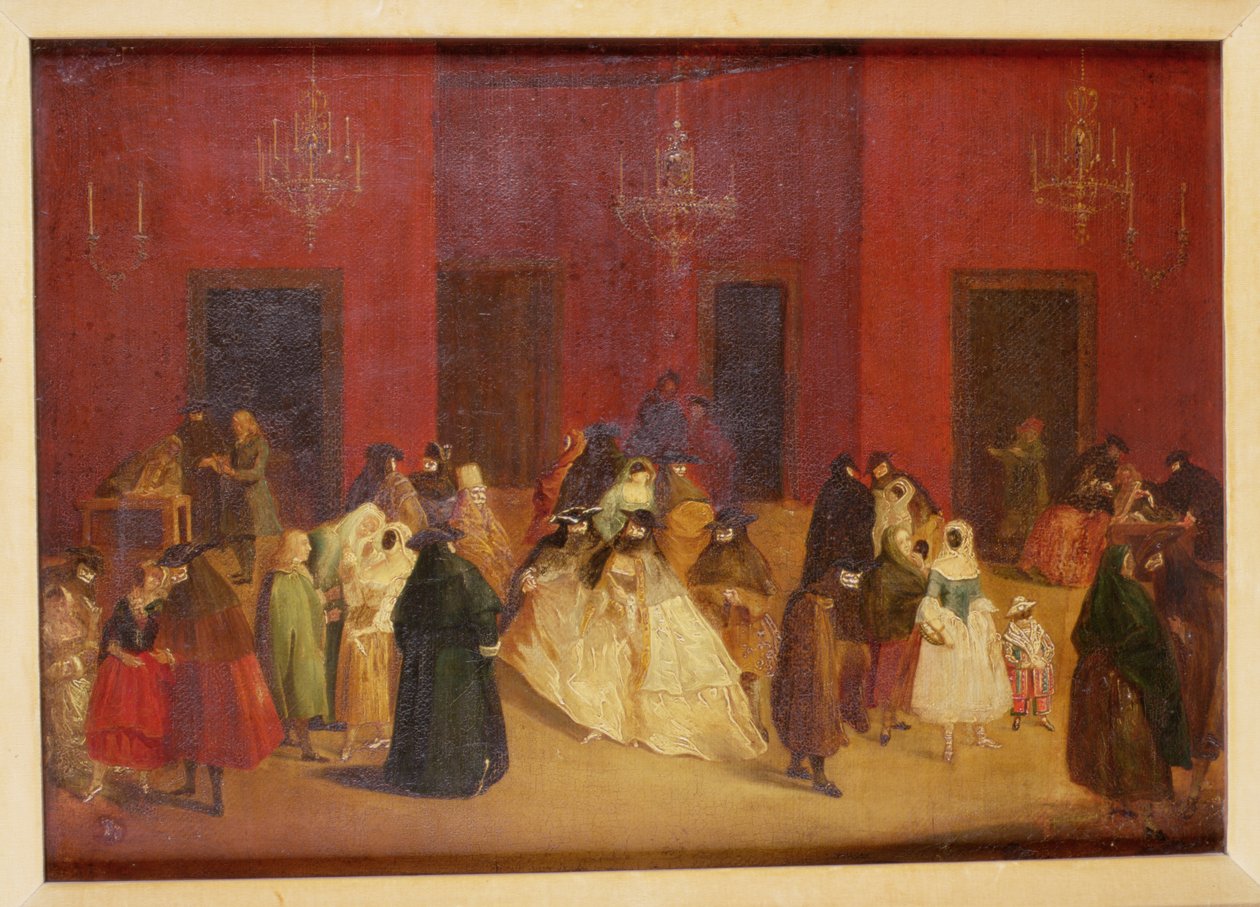 Il Ridotto di Ca Giustiniani, Venetië door Pietro Longhi
