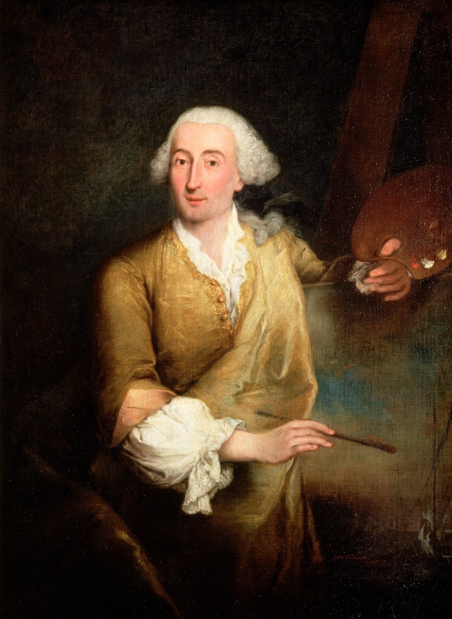 Portret van Francesco Guardi (1712-93) door Pietro Longhi