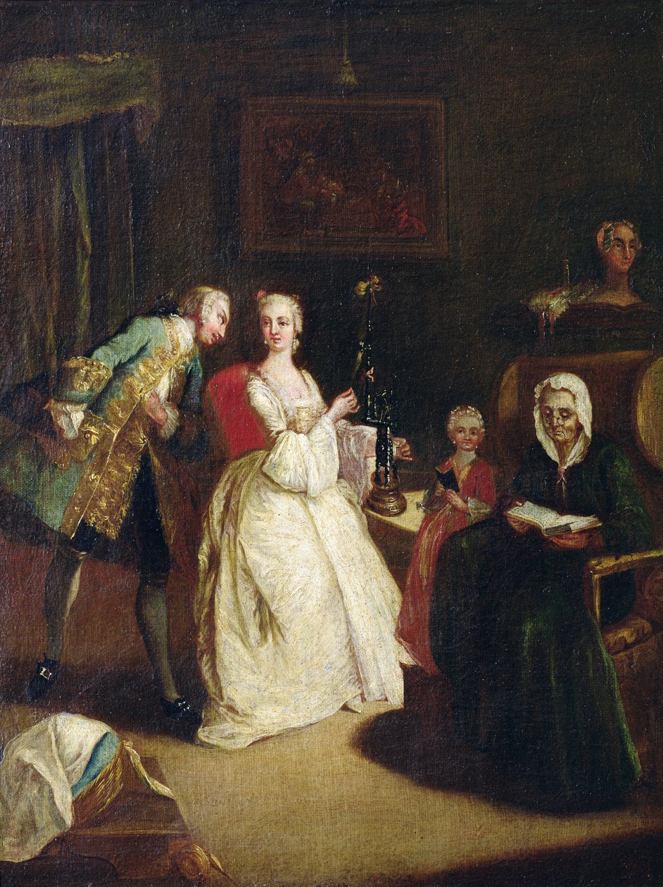 De liefdesverklaring door Pietro Longhi