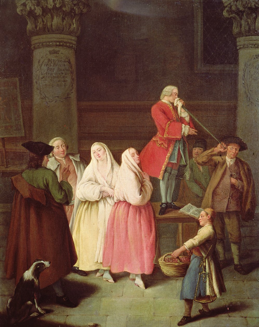 De waarzegster, 1752 door Pietro Longhi
