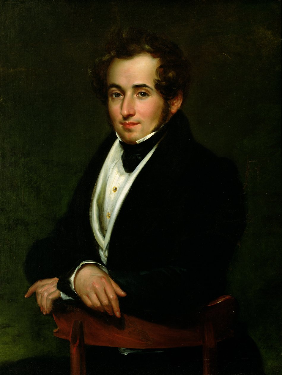 Portret van Vincenzo Bellini (1801-35) door Pietro Lucchini