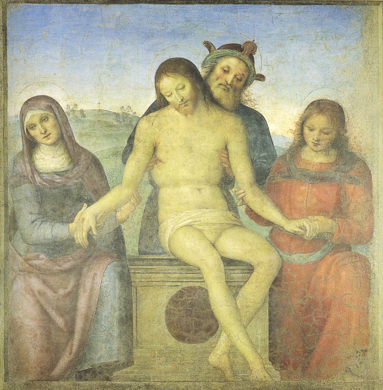 Cristo in Pietà door Pietro Perugino