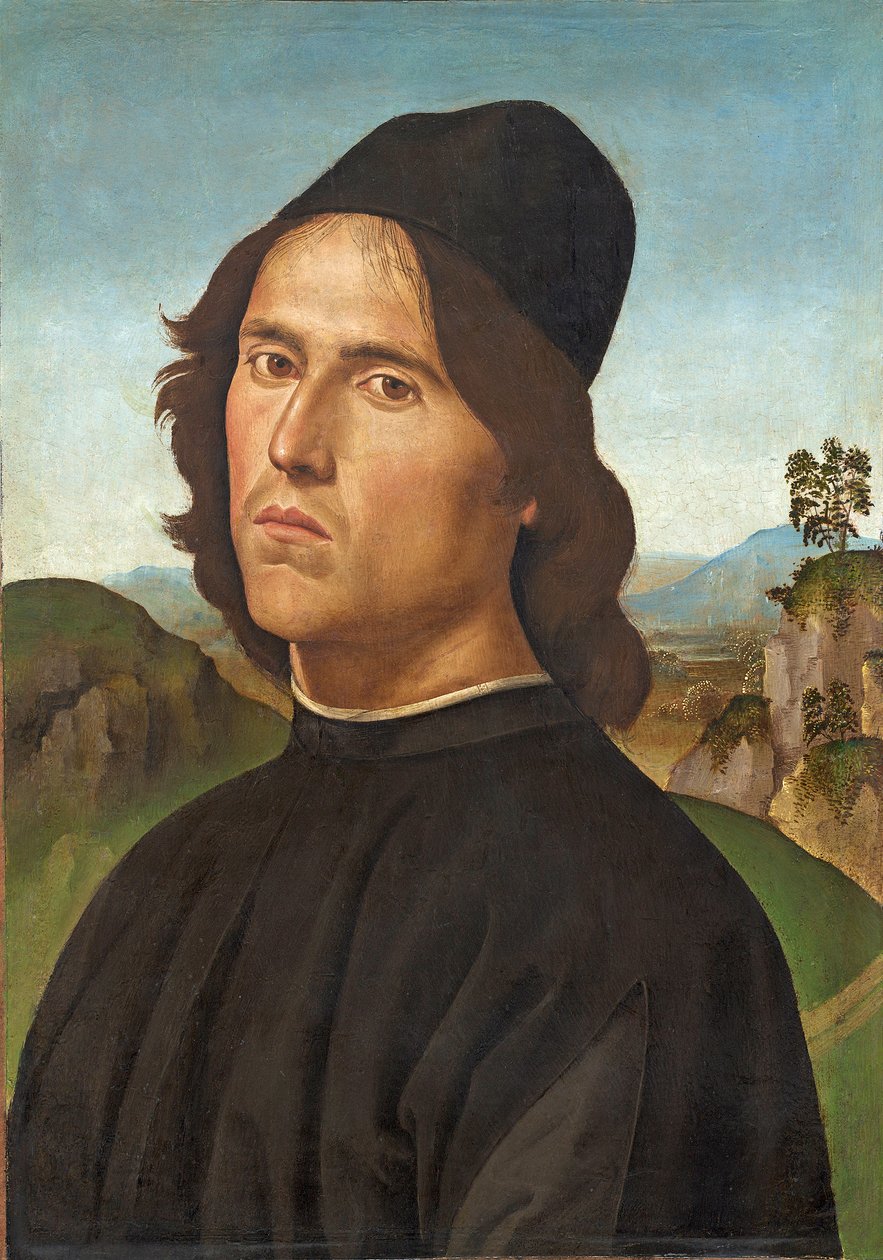 Portret van Lorenzo di Credi door Pietro Perugino