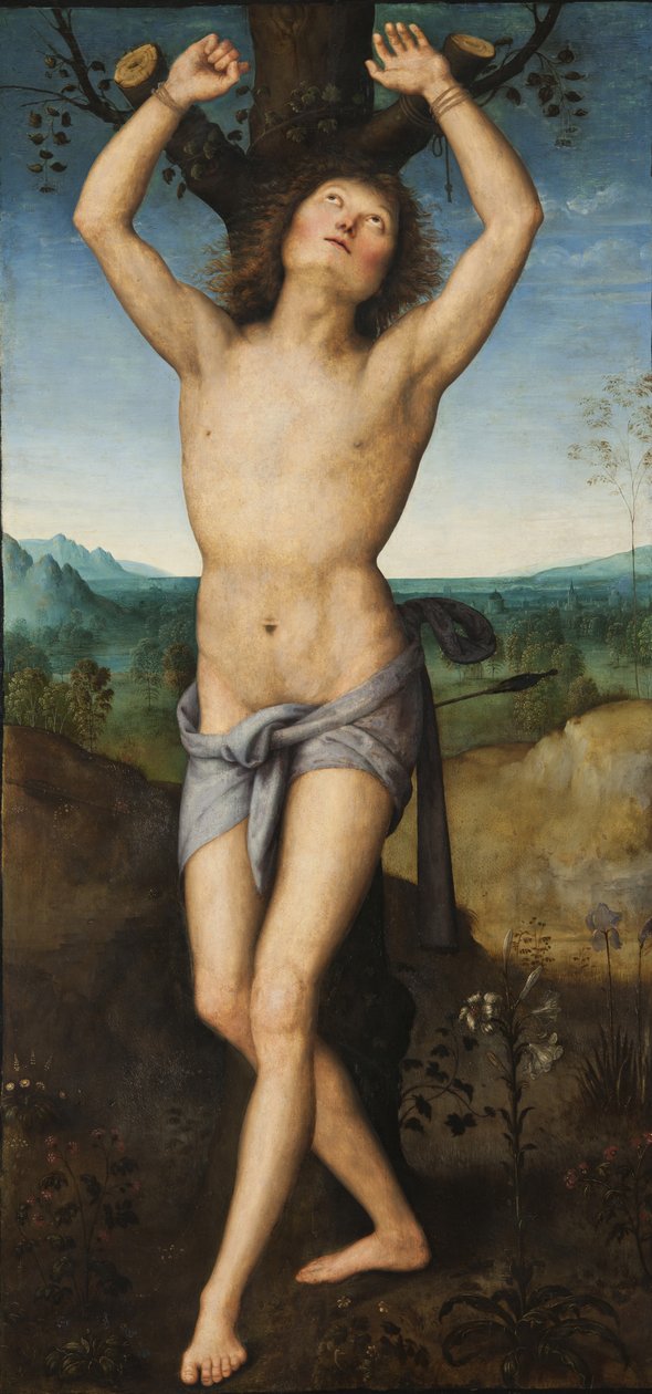 Sint Sebastiaan, c.1485 door Pietro Perugino