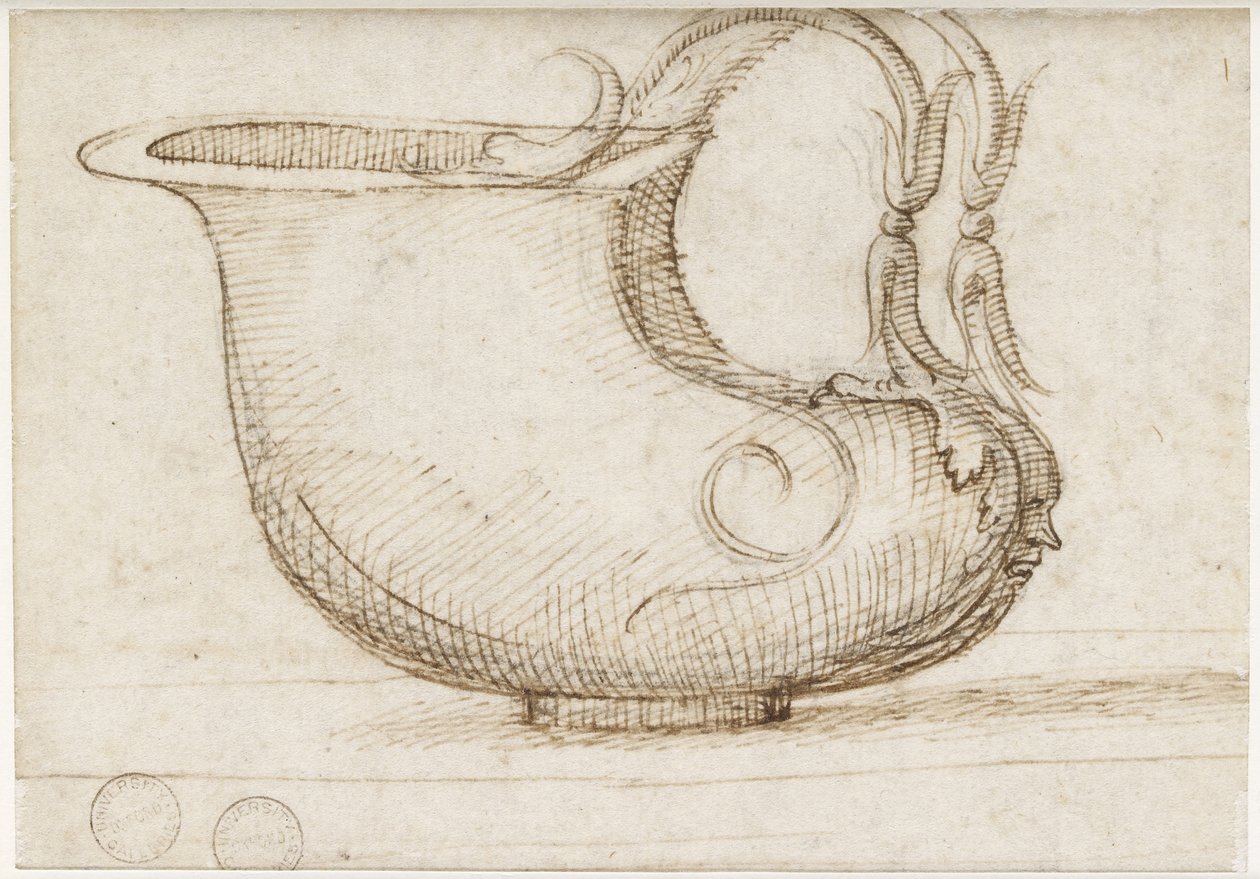 Verso: Een Antiek Vaartuig, WA1846.6 door Pietro Perugino