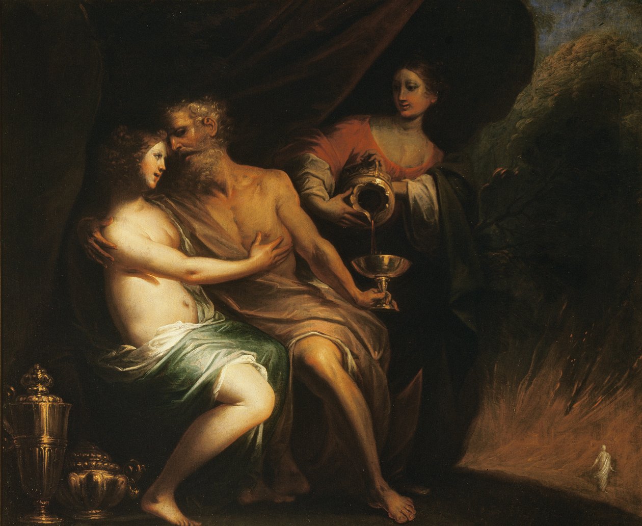 Lot en zijn Dochters door Pietro Ricchi