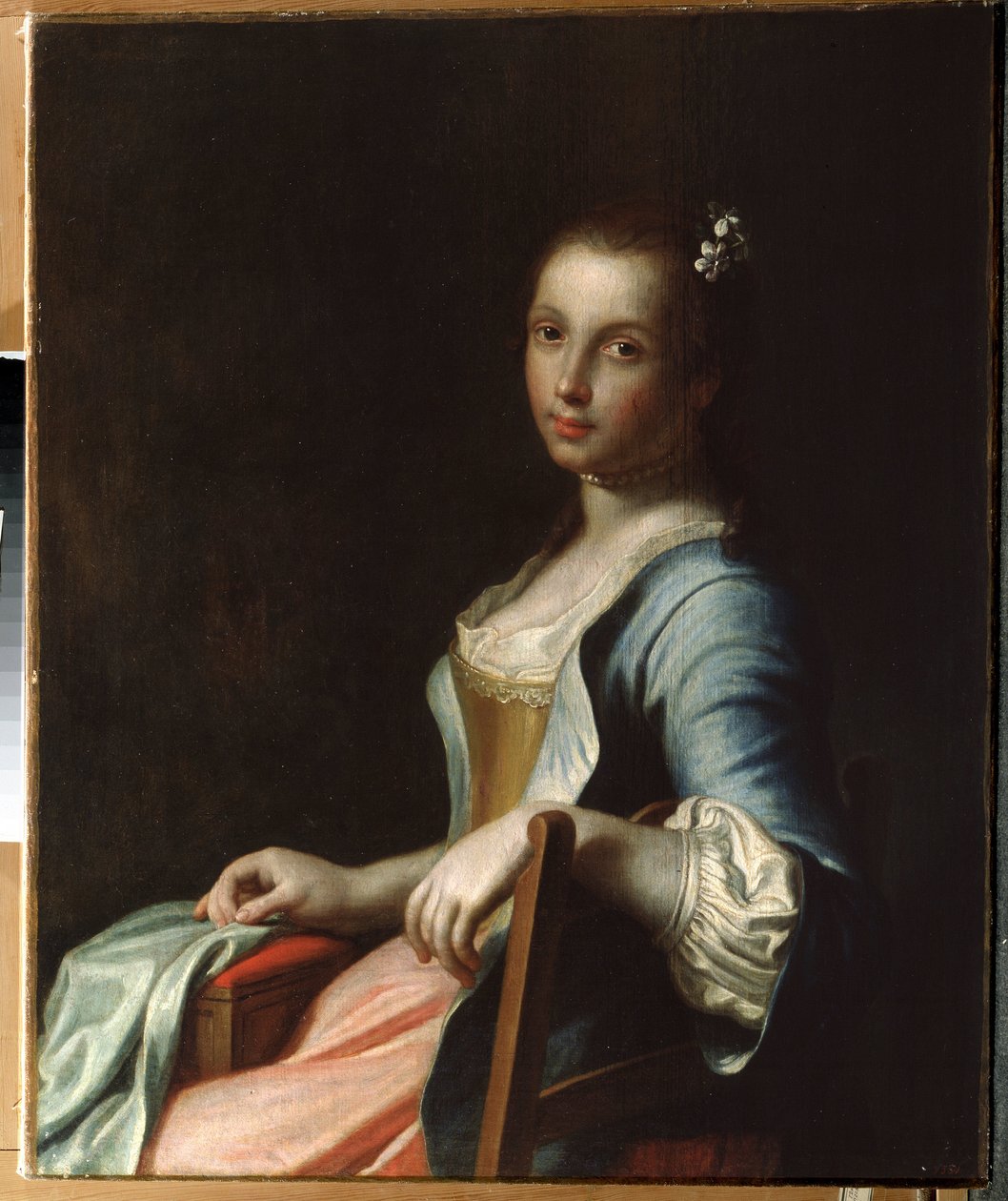 De Borduurster door Pietro Antonio Rotari
