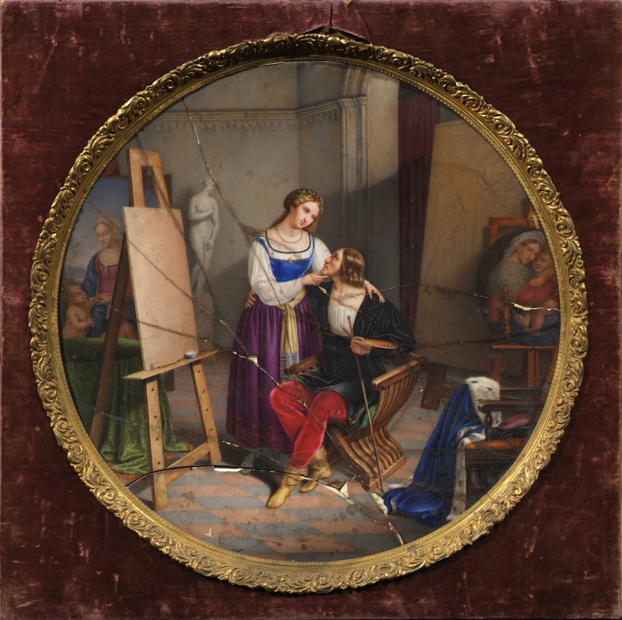 Raffael en de Fornarina door Pietro Bagatti Valsecchi