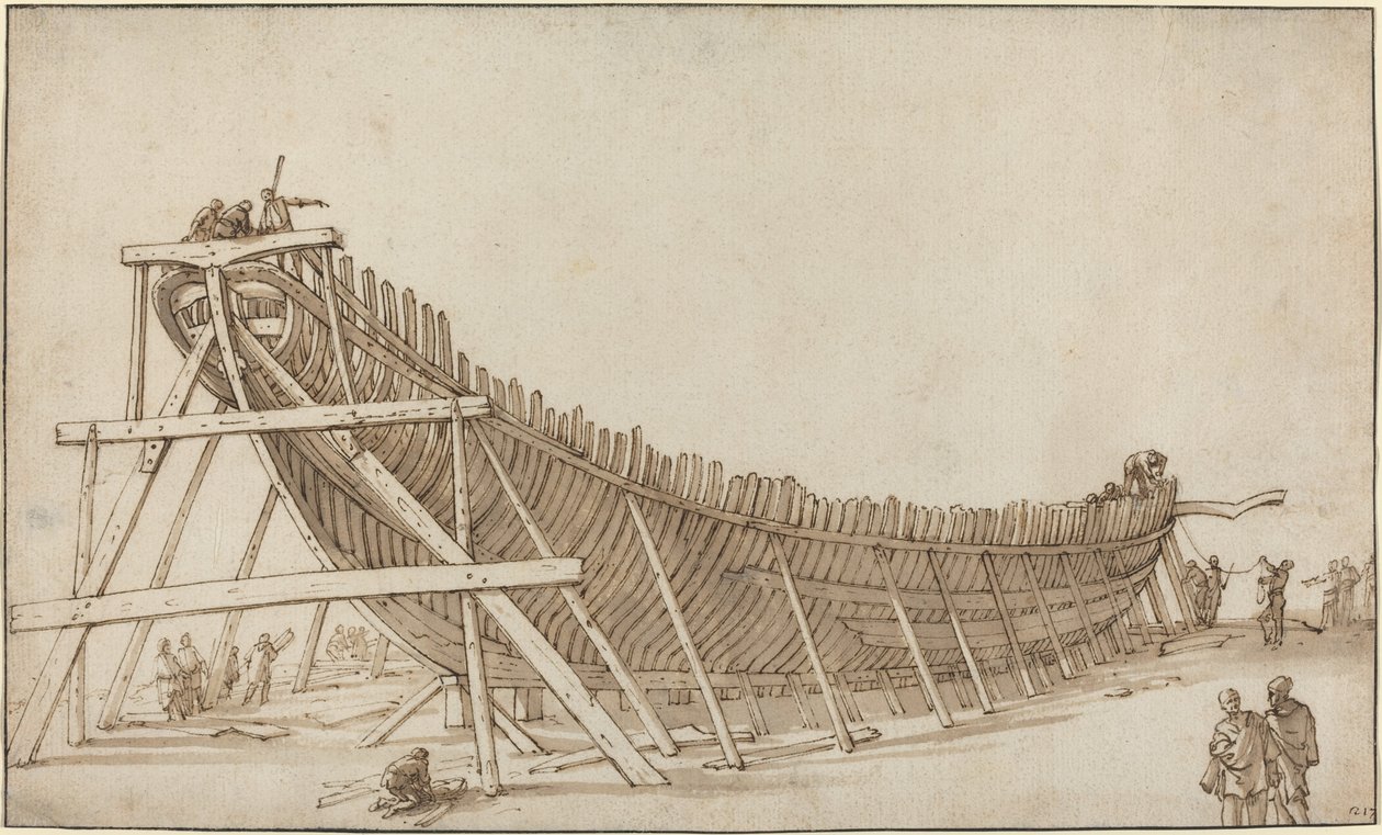Galei in Aanbouw door Pietro Ciafferi