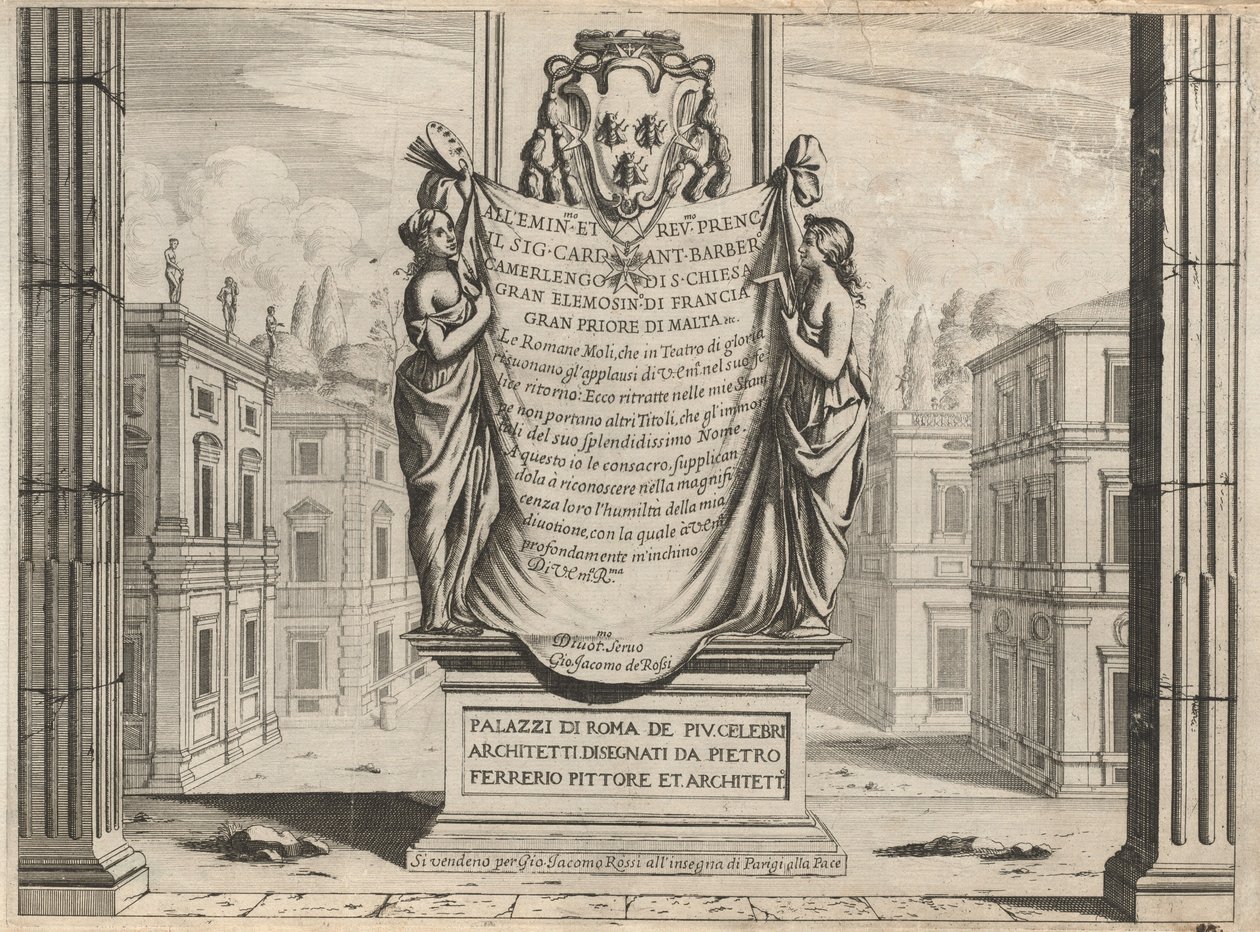 Palazzi di Roma de piu Celebri Architetti door Pietro Ferrerio