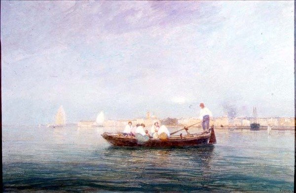 De veerboot door Pietro Fragiacomo